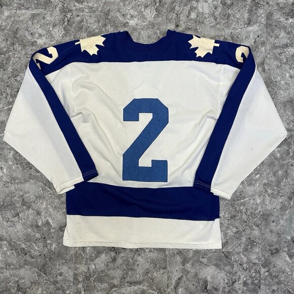 Vintage Toronto Maple Leafs Maska Superfil #2 Jersey Size M  NHL Hockey - Picture 2 of 7